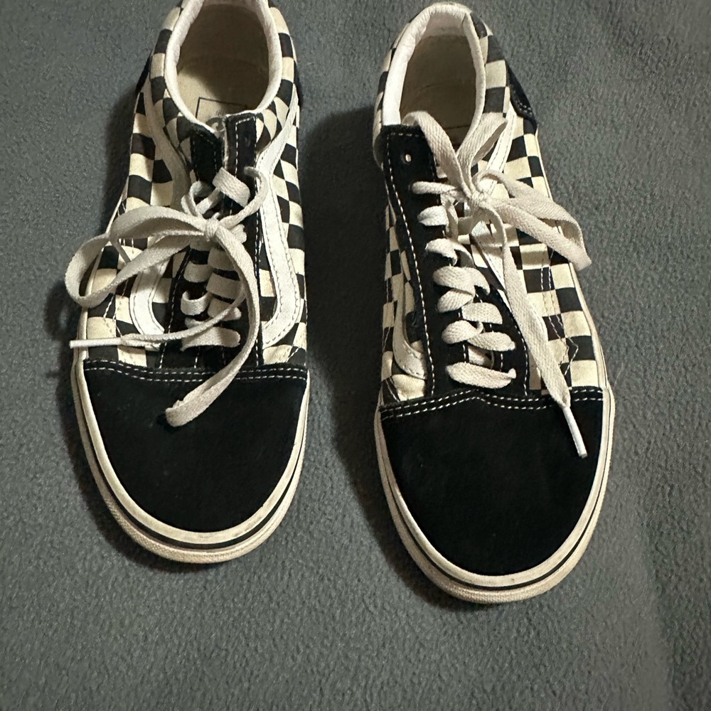 Vans Black and White Checkered Women's Shoes